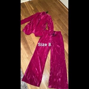 Nasty Gal suede suit set